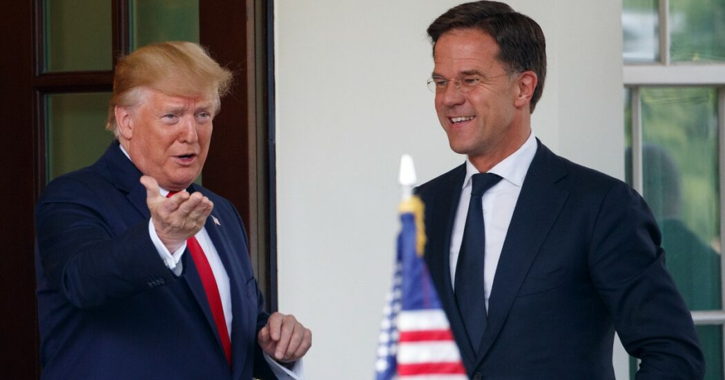 Trump Rute Arriva Trump, Rutte accelera su Kiev nella Nato: “Iter irreversibile. E ...